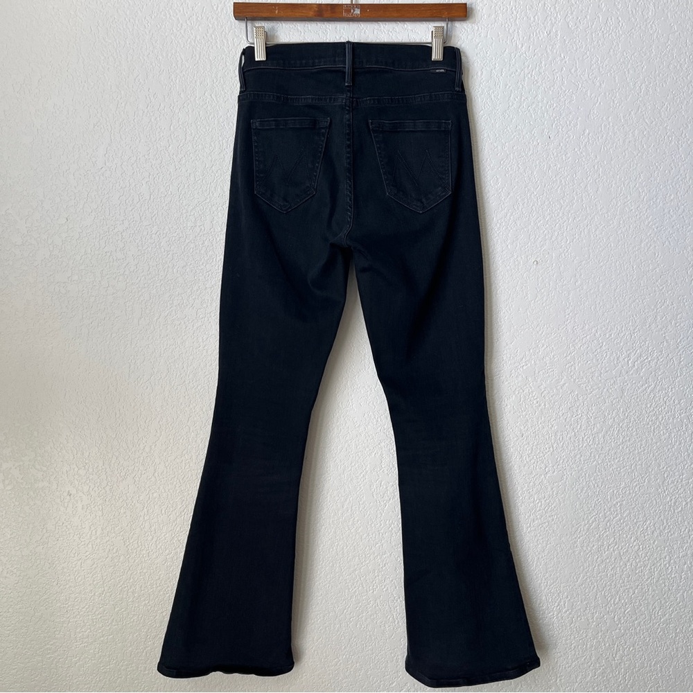 Mother Denim The Weekender High-Rise Flare Jeans in Blackbird - Picture 2 of 10